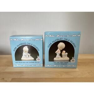 Precious Moments 1988 Members Only Figurines Lot of 2 With Boxes Enesco